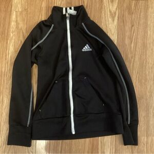 Adidas Black Jacket with White Logo